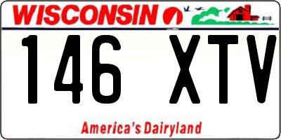 WI license plate 146XTV