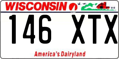 WI license plate 146XTX