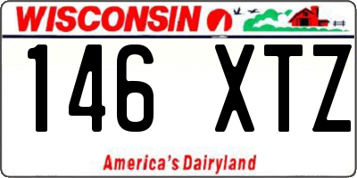 WI license plate 146XTZ