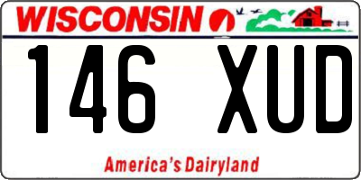 WI license plate 146XUD