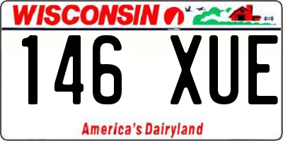 WI license plate 146XUE