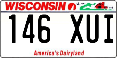 WI license plate 146XUI
