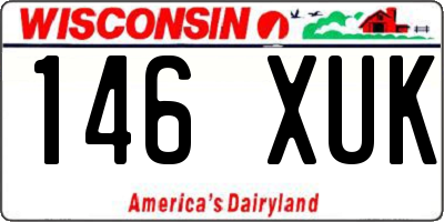 WI license plate 146XUK