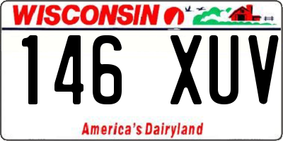 WI license plate 146XUV