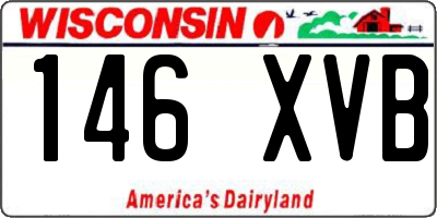 WI license plate 146XVB