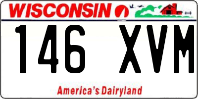 WI license plate 146XVM