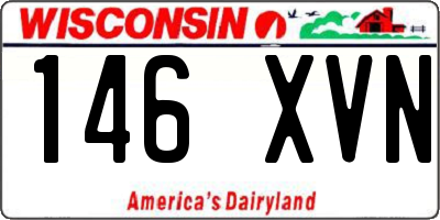 WI license plate 146XVN