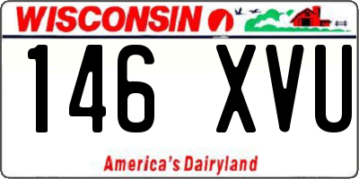 WI license plate 146XVU
