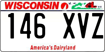 WI license plate 146XVZ