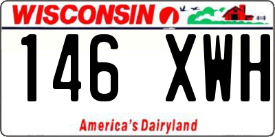 WI license plate 146XWH