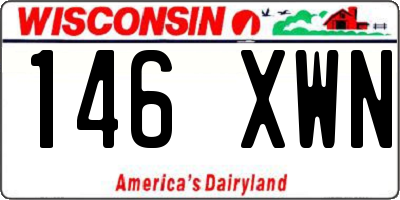 WI license plate 146XWN