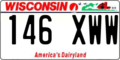 WI license plate 146XWW