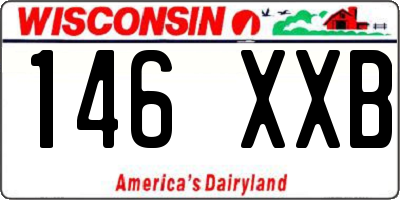 WI license plate 146XXB