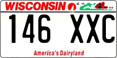 WI license plate 146XXC