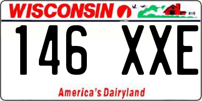 WI license plate 146XXE