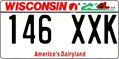 WI license plate 146XXK