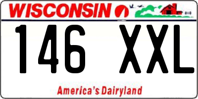 WI license plate 146XXL