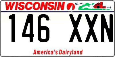WI license plate 146XXN