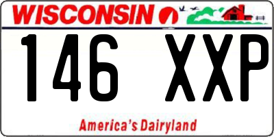 WI license plate 146XXP