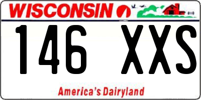 WI license plate 146XXS
