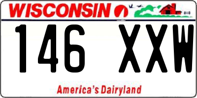 WI license plate 146XXW