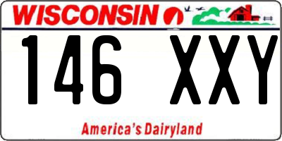 WI license plate 146XXY