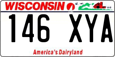 WI license plate 146XYA