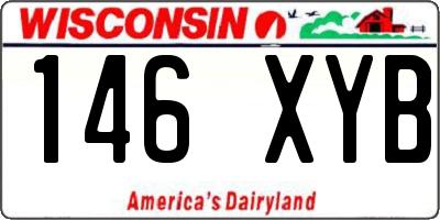 WI license plate 146XYB