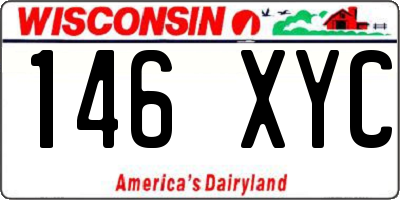 WI license plate 146XYC