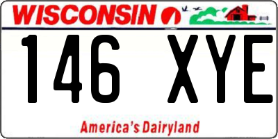 WI license plate 146XYE