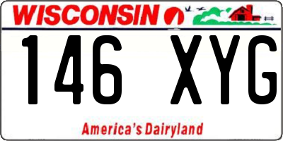 WI license plate 146XYG