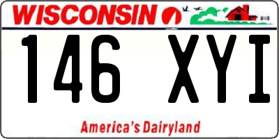 WI license plate 146XYI