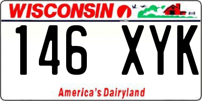WI license plate 146XYK