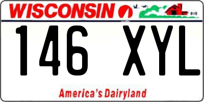 WI license plate 146XYL