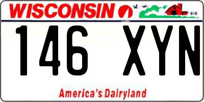 WI license plate 146XYN