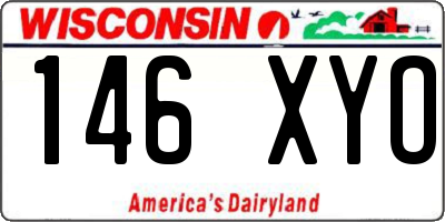 WI license plate 146XYO