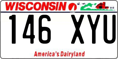 WI license plate 146XYU