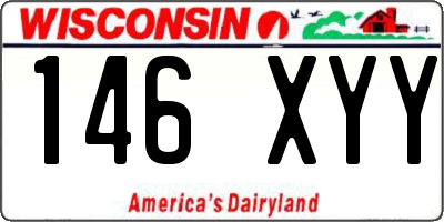 WI license plate 146XYY