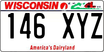 WI license plate 146XYZ
