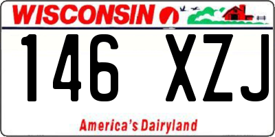 WI license plate 146XZJ
