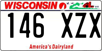 WI license plate 146XZX
