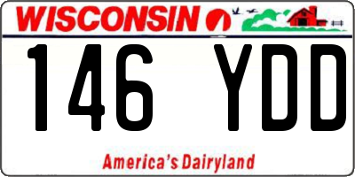 WI license plate 146YDD