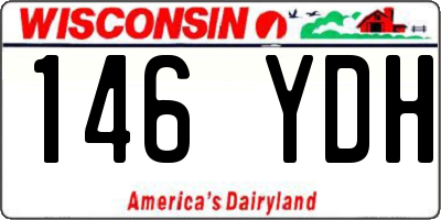 WI license plate 146YDH