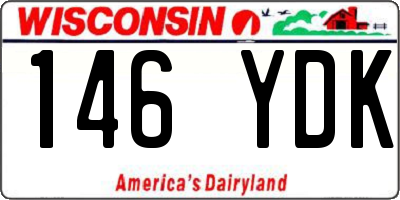 WI license plate 146YDK