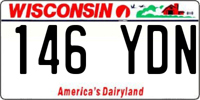 WI license plate 146YDN