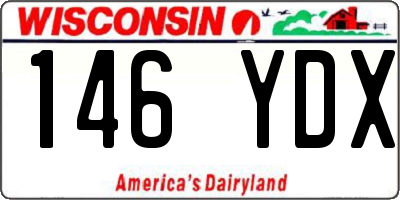 WI license plate 146YDX