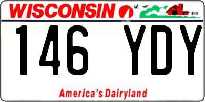 WI license plate 146YDY