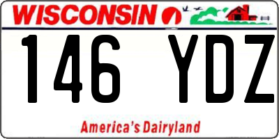 WI license plate 146YDZ