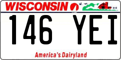 WI license plate 146YEI