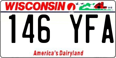 WI license plate 146YFA